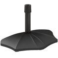 thumbnail image 1 of Outsunny Base de Demi-Parasol Support de Parasol 26 Lb pour 1,5 Pouces/1,9 Pouces, Noir, 1 of 10