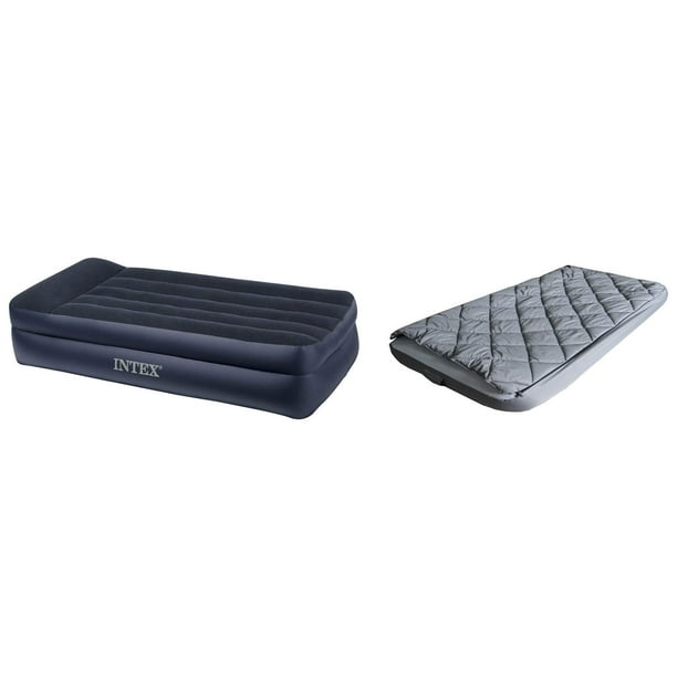 Intex 18 Twin Dura Beam Standard Raised Pillow Rest Airbed