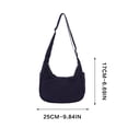thumbnail image 3 of Women's Arrival Underarm Bag Nylon Fabric Shoulder Bag Bag Dumpling Bag Versatile Crossbody Small Bag For Commute, 3 of 7