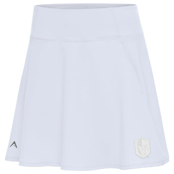 Women's Antigua White Vegas Golden Knights White Logo Chip Skort