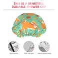 thumbnail image 3 of Kdxio Cute Shiba And Pumpkins Print Shower Cap for Women,Elastic and Reusable,Double Waterproof Layers Bathing Hat, 3 of 6
