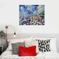 thumbnail image 5 of Nawypu  Flowers Wall Art Pink Elegant Painting Modern Abstract Colorful Floral Landscape Picture Canvas Rustic Wildflowers Large Framed Artwork for Bathroom Living Room Bedroom Home Office, 5 of 5