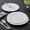 S/4 dinner plates, variant on Pacifica Home Mila Bone China Modern White Porcelain Dinnerware Set, Service for 4, Chip & Scratch Resistant, Dishwasher & Microwave Safe