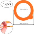thumbnail image 2 of 12Pcs Silicone Jar Gaskets Replacement - Leak-Proof Seals, 2 of 5