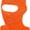 Orange, variant on 1-Hole Knitted Full Face Cover Hat Winter Ski Balaclava Outdoor Sports Beanie Hat for Men Women (Navy Blue)