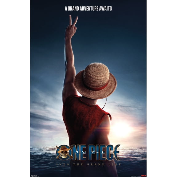 Netflix One Piece: Season 2 (2026) - Luffy Teaser Key Art Wall Poster, 22.375" x 34"