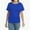 Royal Blue, variant on Womens Casual T Shirts Dolman Short Sleeve Shirts Boat Neck Ruched Tops Summer Lightweight Clothes