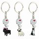 thumbnail image 4 of Llavero con colgante de perro pastor y Bulldog para hombre y mujer, joyería para mascotas, regalo de Navidad, 4 of 4