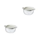 thumbnail image 1 of Matsuzay Lavabo de verduras de doble capa con cesta de drenaje con cesta de almacenamiento uniforme cesta de fruta fina blancura hialina blancura hialina 2Conjunto, 1 of 6