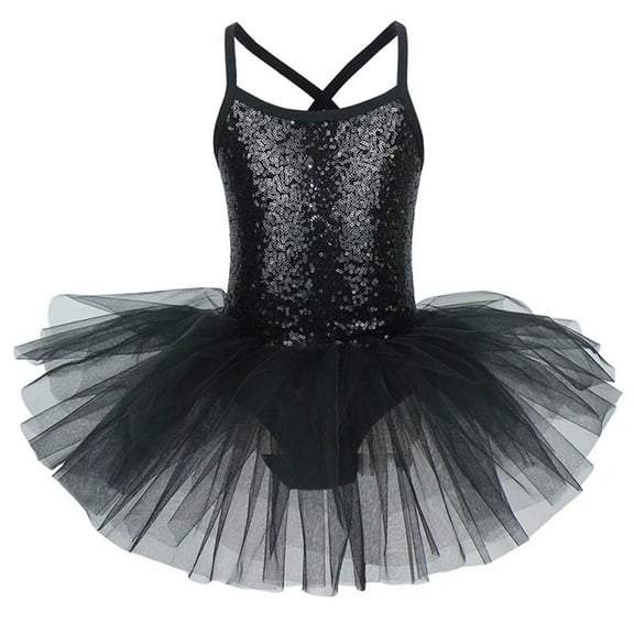Ballerina Fairy Prom Party Costume Sequined Flower Dress Girls Dance Wear Gymnastic Ballet Leotard Tutu Dress