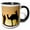 Black/White, variant on 3drose, Desert Camels Are a Way of Transportation,and Are Also Used for Racing at Dubai Camel Racecourse 2, 11oz Magic Transforming Mug