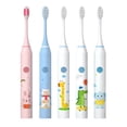 thumbnail image 1 of Cepillo de dientes eléctrico para niños, lindo cepillo de dientes eléctrico de pelo suave de dibujos animados, temporizador inteligente, cepillo de dientes eléctrico sónico de regalo, 1 of 4