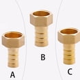 thumbnail image 4 of 1 Pcs Brass Pipe Fitting 6Mm-16Mm Hose Barb Tail G1/2 Internal Thread Connector A, 4 of 6