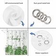 thumbnail image 4 of St Patricks Day Shower Curtain, Waterproof Shower Curtains for Bathroom, Green Love Heart Spring Butterfly Shamrock Washable Fabric Bathtub Curtain Set Bath Decor with 12 Hooks Standard 72"x72", 4 of 8