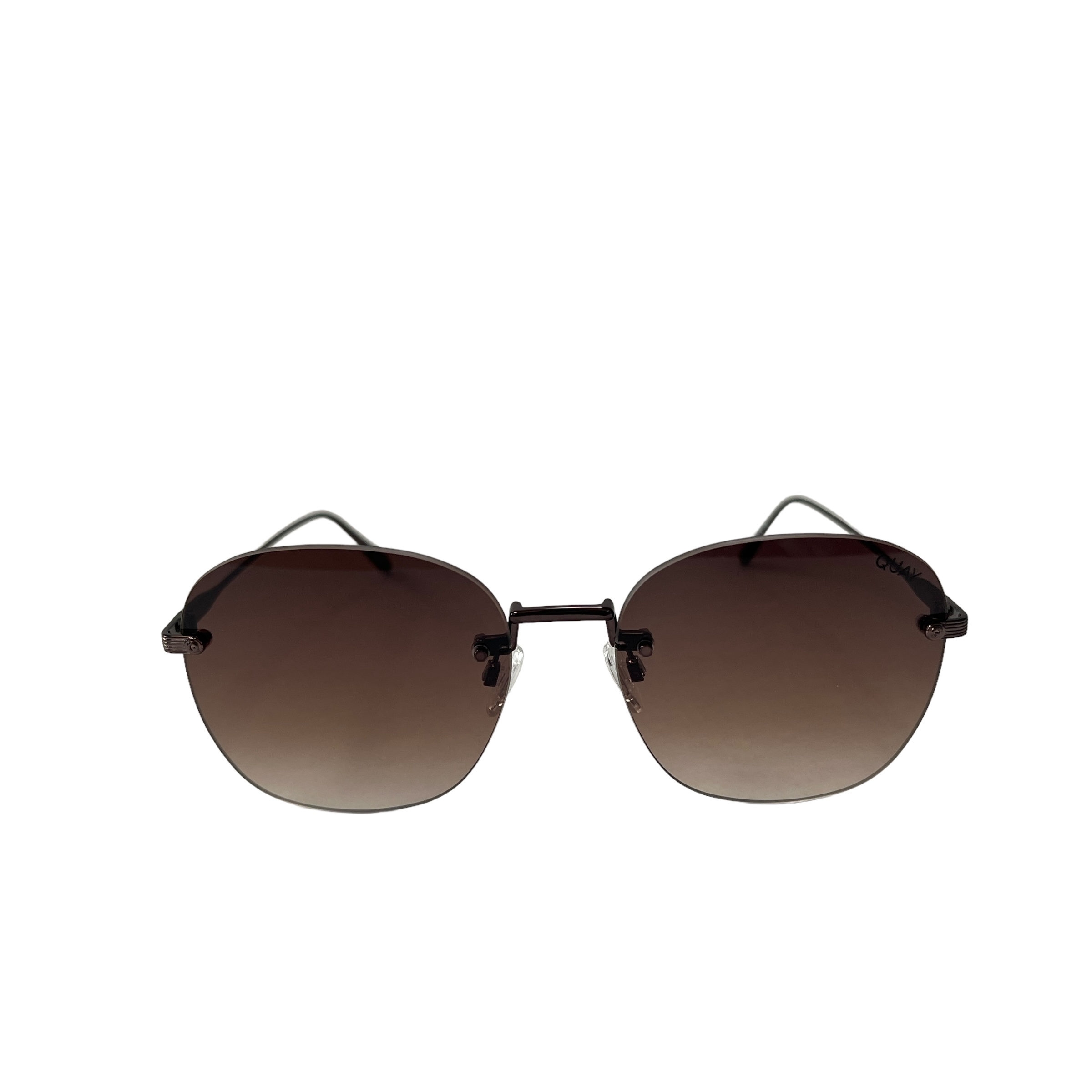Quay Australia Jezabell Rimless Sunglasses Chocolate Brown  display picture 3