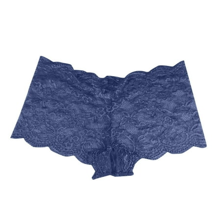 vigerkar Women Sexy Crotchless Boyshorts Underwear Bikini Cheeky Lingerie Panties BU1  S