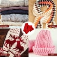 thumbnail image 2 of KONTONTY 4 pcs Hand Knitting Wool DIY Material for Scarf Hat Making Red Yarn Thread for Knitting Use 1 5mm, 2 of 8