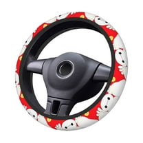 Big-Hero-6-Baymax Steering Wheel Cover Elastic Stretch Breathable Vehicle Steering Wheel Protector Car Interior Accessories