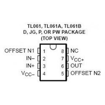 \TL061 IC LINEAR - Op Amp Dual - 4 pieces (Best Dual Op Amp)