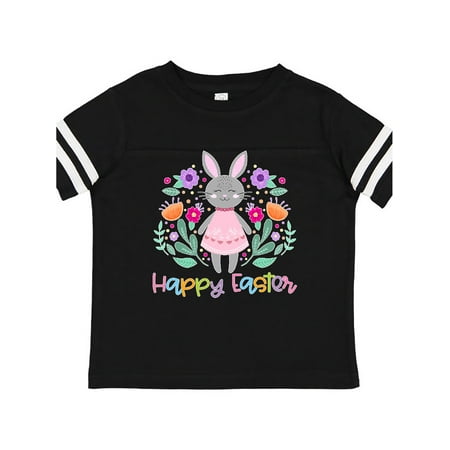 

Inktastic Happy Easter Scandinavian Bunny with Flowers Gift Toddler Boy or Toddler Girl T-Shirt