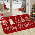 thumbnail image 4 of PEONAVET Christmas Door Mat, 23.6×15.7 Inch Red Christmas Rug Absorbent and Non-Slip Door Mat for Indoor Outdoor Entrances Front Door, 4 of 6