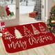 thumbnail image 4 of Alfombra de bienvenida para el Tapete de Navidad Rojo del Felpudo de Navidad | Soporte antideslizante de goma para interiores y exteriores | Decoración de entrada al porche de la cocina y el baño, 4 of 6