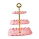 thumbnail image 3 of Soporte de plástico para cupcakes de 3 niveles para repostería, ideal para fiestas, baby showers y celebraciones. Rosa, 3 of 9