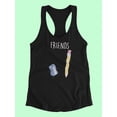 thumbnail image 3 of Pencil And Sharpener Friends Racerback Tank Women -Image by Shutterstock, Female Large, 3 of 4