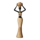 thumbnail image 3 of Figura de mujer africana, escultura de resina, versátil para decoración del hogar. Estilo A, 3 of 9