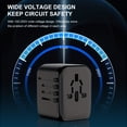 thumbnail image 2 of Universal Travel Adapter,International Plug Adapter with 2 USB C and 2 USB Ports, Travel Essentials Power Adapter, Worldwide All-in-One Outlet Converter for Europe UK USA AUS, 2 of 8