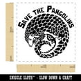 thumbnail image 2 of Save the Pangolins Endangered Species Self-Inking Rubber Stamp Ink Stamper - Red Ink - Small 1 Inch, 2 of 7