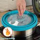 thumbnail image 5 of Tapa antisalpicaduras de cristal para microondas, 26,7 cm, color azul, 5 of 8