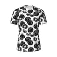 thumbnail image 5 of Wukai Hand Drawn Tomatoes Print Men's Short-Sleeved Mesh T-Shirt,Quick-Dry Short Sleeve Workout T-Shirt-5X-Large, 5 of 8
