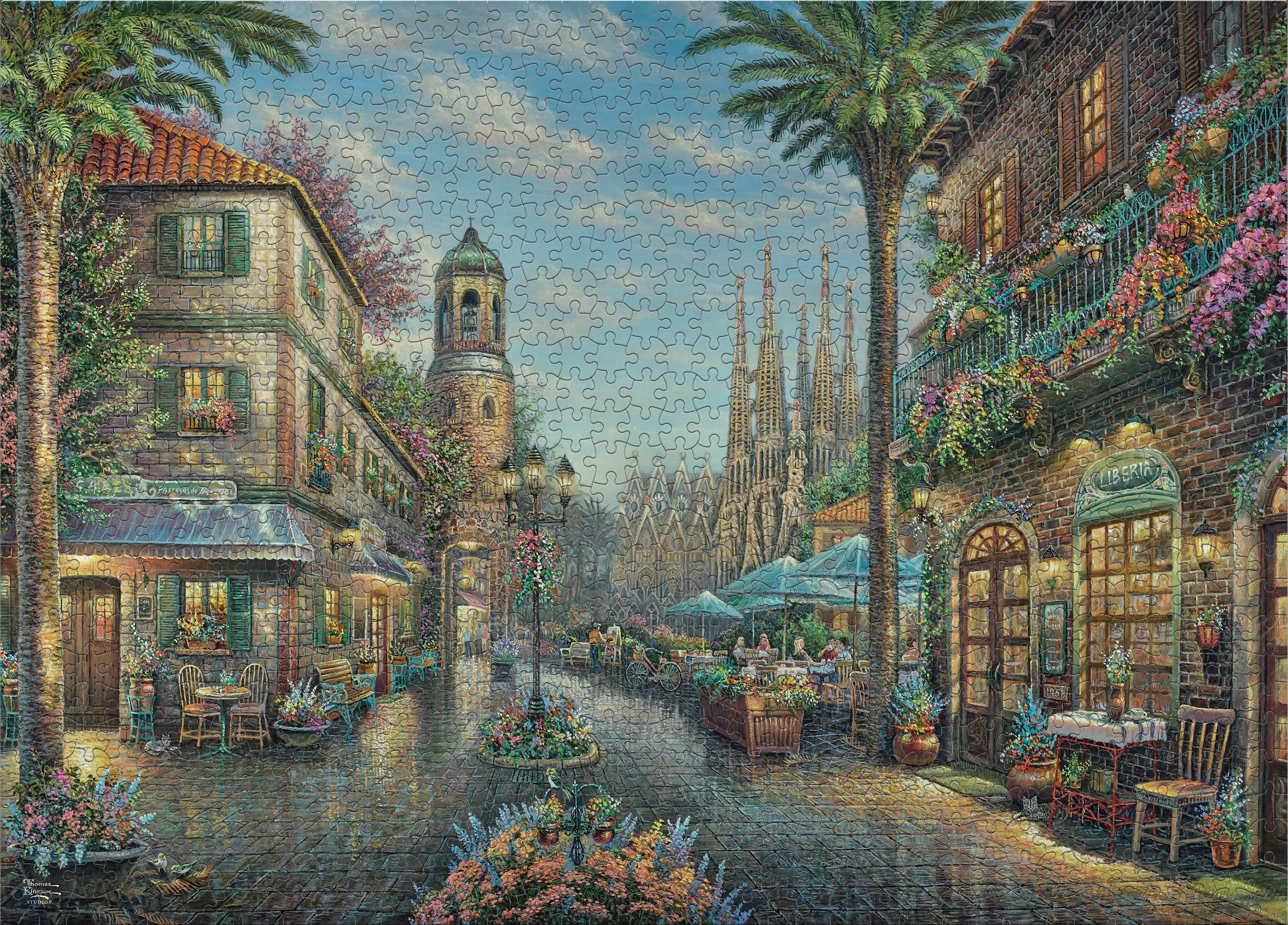 Ceaco 1000 Piece Spanish Café Interlocking Jigsaw Puzzle