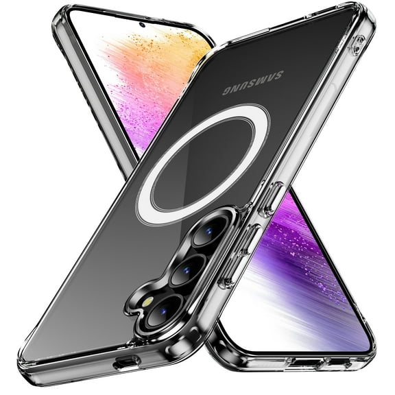 Nakedcellphone Transparent Series for Samsung Galaxy S25 5G Phone Case, Clear Acrylic - Compatible with MagSafe