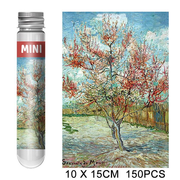 Mini rompecabezas de tubo de ensayo para adultos y niños, pintura al óleo, juguete educativo de descompresión, juego creativo, regalo, 150 piezas qym unisex