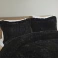 thumbnail image 4 of Ergode Shaggy Long Fur Comforter Mini Set - Soft Contemporary Style, Faux Fur Design, Fluffy Texture, Solid Plush Reverse, Wrinkle-Free, Rolled Packaging., 4 of 4