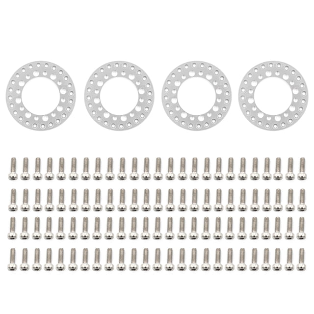 Labymos RC Beadlock Wheel Rim Replacement Ring 4PCS Compatible with 1/10 TRX4 SCX10 90046 90047