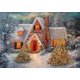 thumbnail image 1 of Pintura de diamantes 5D Escena de nieve de Navidad Cabaña llena de bordado de diamantes Pintura de diamantes 5D (40 * 30 No. A0154) LingWen 9024715860750, 1 of 1