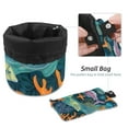 thumbnail image 4 of PhooArto Large Barrel Drawstring Makeup Bag, Fish Coral Starfish Sea Pattern Travel Cosmetic Bag Portable Make Up Organizer Bag, 4 of 6