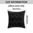 thumbnail image 6 of Unique Bargains Boho Style Solid Throw Pillow Covers Set of 2 for Living Room Black, 6 of 6
