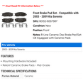 thumbnail image 2 of Front Brake Pad Set - Compatible with 2003 - 2009 Kia Sorento - Raybestos, 2 of 2