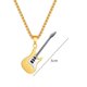 thumbnail image 2 of Collar de hombre con personalidad creativa, colgante de guitarra Mini Rock, collar de acero inoxidable a la moda, 2 of 5