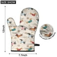 thumbnail image 6 of Cute Oven Mitts,Dachshund Oven Mitt 2-Pack Set,Kitchen Gloves for Oven,Heat Resistant Oven Mitts 7.7"x12", 6 of 7