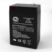 AJC Battery Compatible with Coopower CP6-5.4 6V 4.5Ah Sealed Lead Acid Replacement Battery