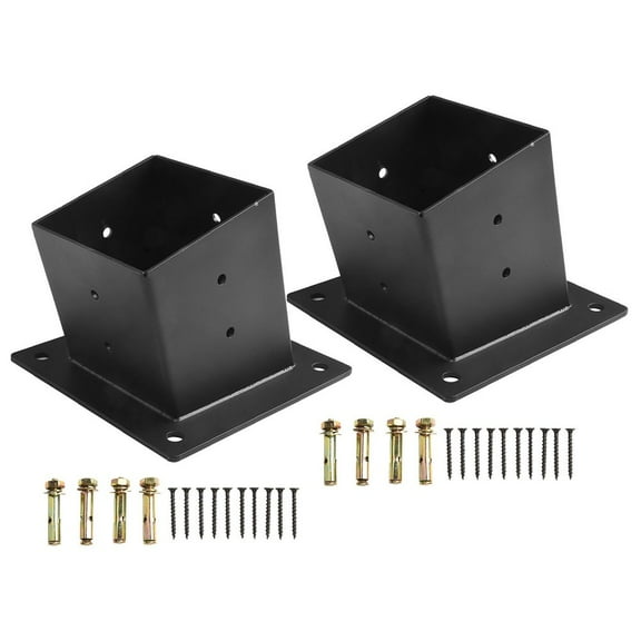 1pc Pergola Brackets Slanted Roof Pergola Brackets Wall Mount With Hardware For 4x4 Inch Porch Gazebo Fixing Hardware Base