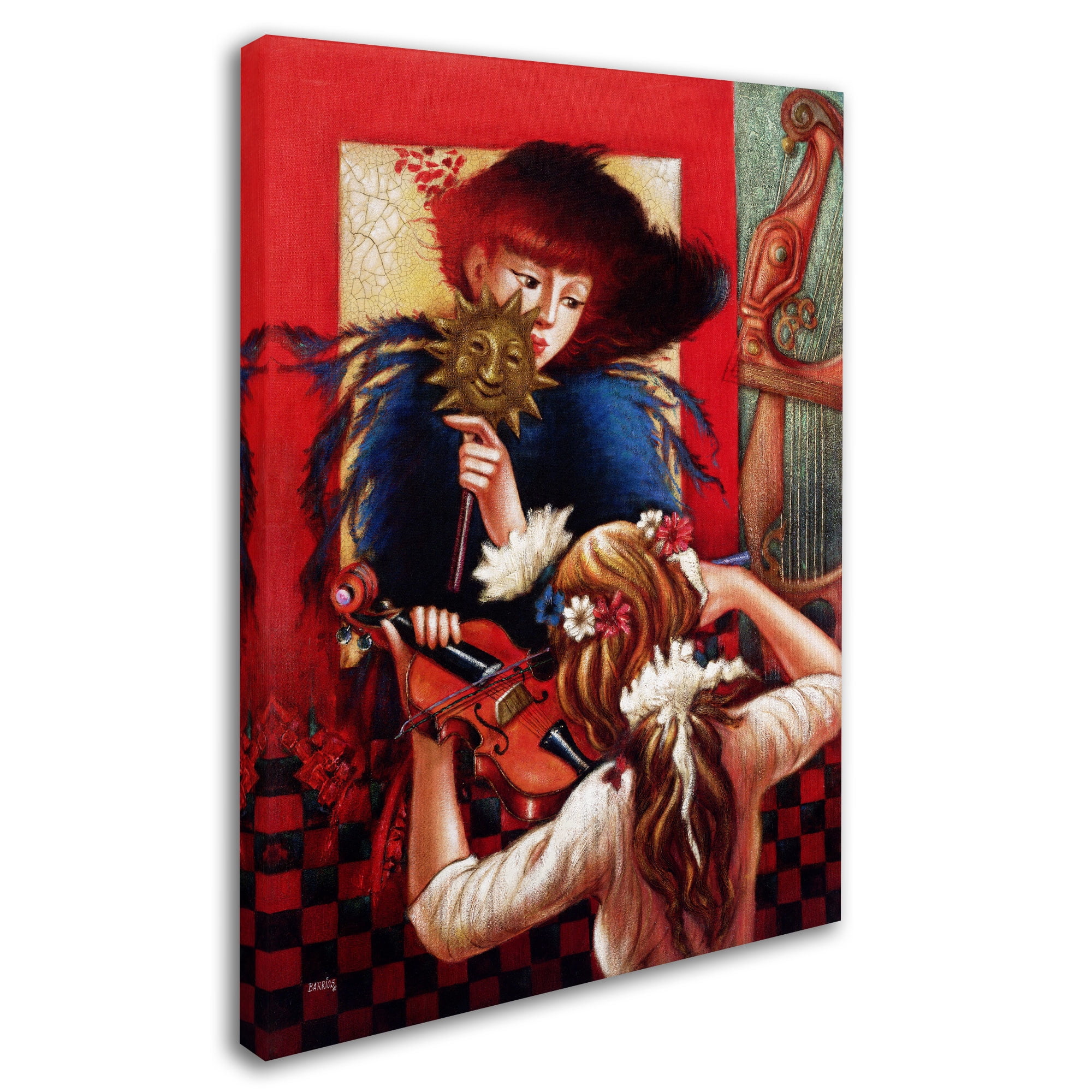 Edgar Barrios 'Window Music' Canvas Wall Art 35 x 47 Inches