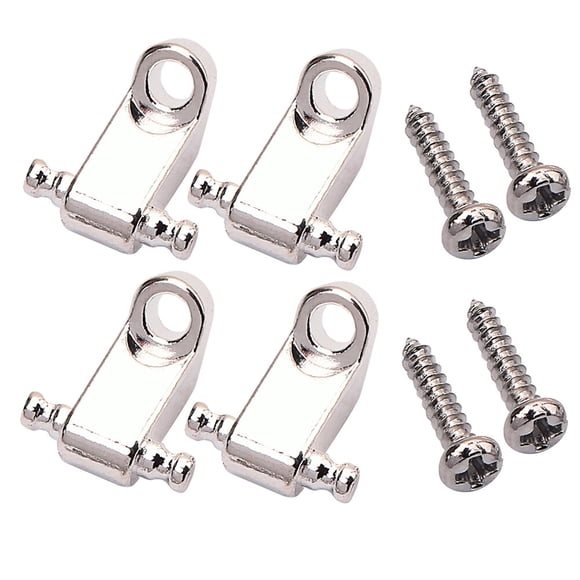 CTIRCHIU 2 Ensembles de Retenues à Roulettes pour Guitare Électrique (Argent)