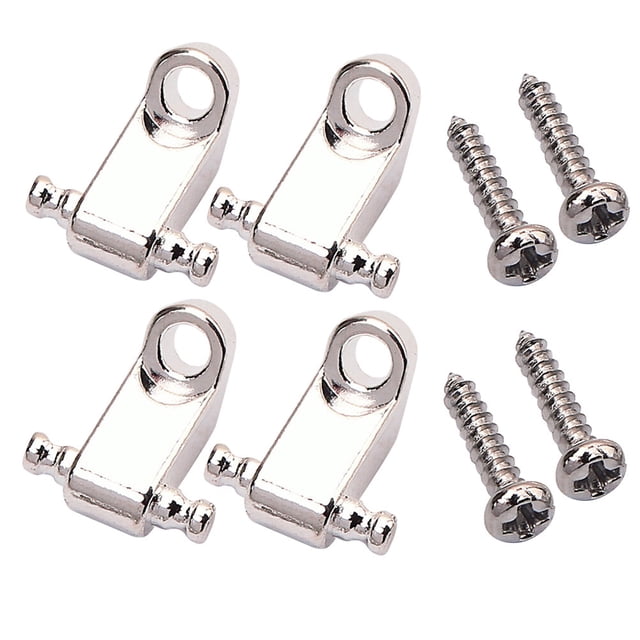 CTIRCHIU 2 Sets Roller Style String Retainers Tree for Electric Guitar Mounting Tree (Silver)