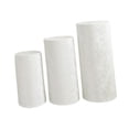 thumbnail image 3 of 3 piezas de cubiertas de soporte cilíndricas para decoración de manteles, cubierta de soporte de pedestal cilíndrico Blanco, 3 of 9